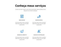 Dê Uma Olhada Em Meus Serviços - Melhor Modelo HTML5