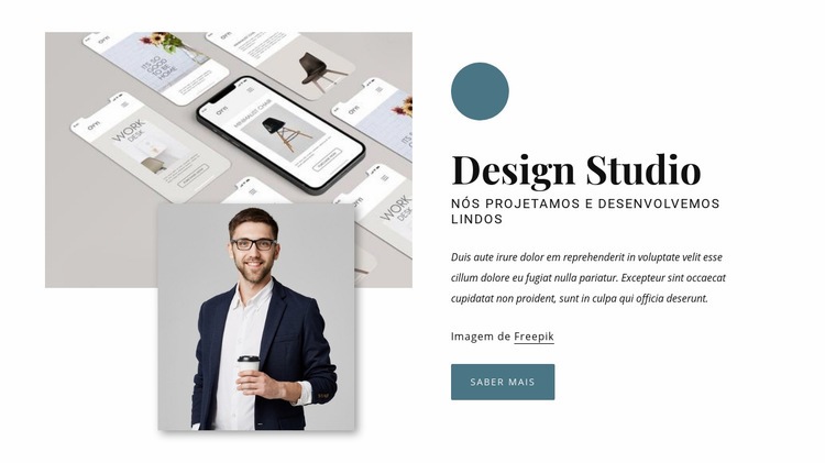 Agência de design premiada Landing Page