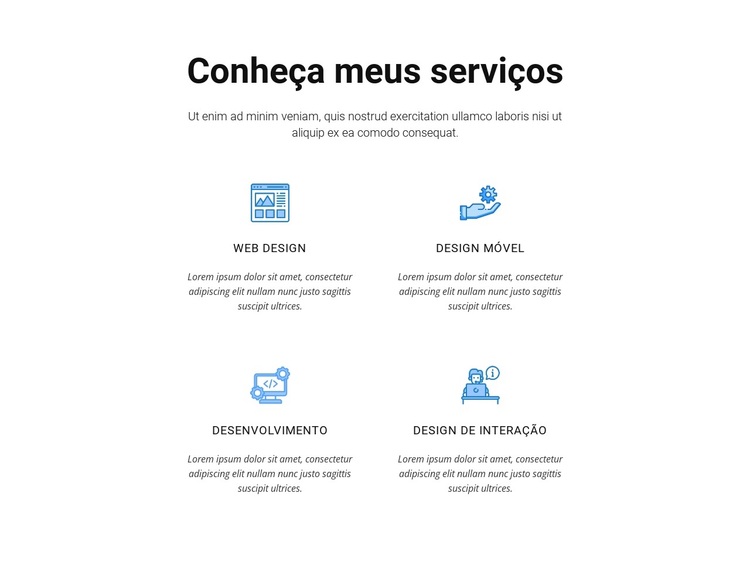 Dê uma olhada em meus serviços Tema WordPress