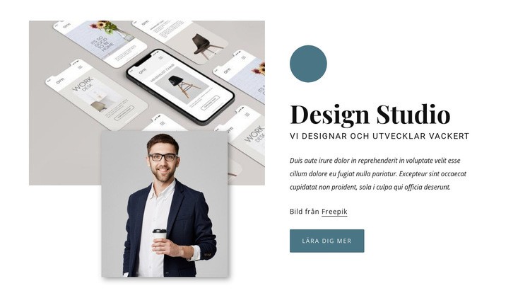 Prisbelönt designbyrå HTML-mall