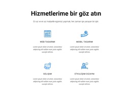 Hizmetlerime Bir Göz Atın - WordPress Temasını Kullanmaya Hazır
