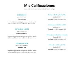 Resumen De Calificaciones