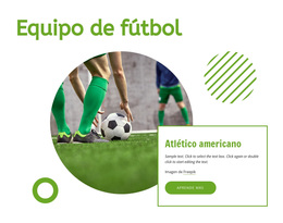 Equipo De Fútbol - Tema Gratuito De WordPress