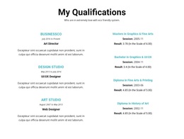 Summary Of Qualifications Joomla Page Builder Free