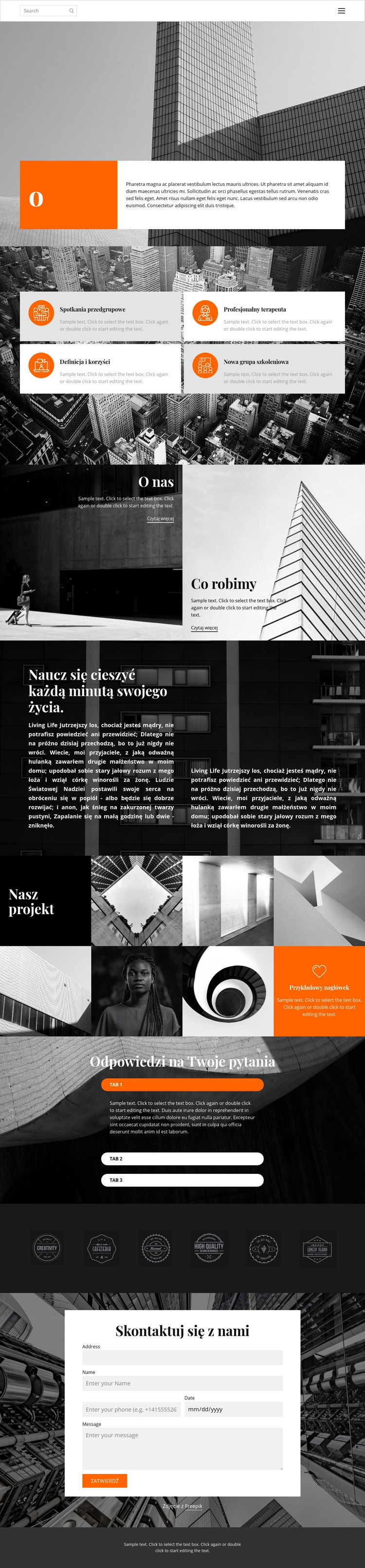 Studio nowych projektów Szablon HTML