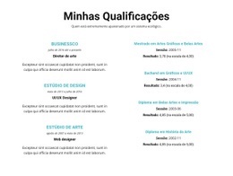 Sumário De Qualificações - Modelo Premium