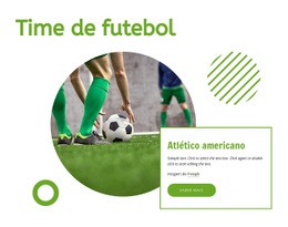 Time De Futebol - Modelo HTML5 Responsivo