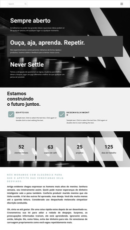 Trabalhando Com Uma Super Equipe - Modelo HTML5 Multifuncional
