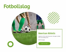 Gratis Webbdesign För Fotbollslag