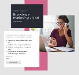 Branding Y Marketing Digital - Design HTML Page Online