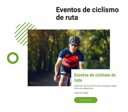 Eventos De Ciclismo De Ruta - Descarga Gratuita De La Plantilla Joomla