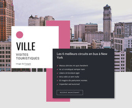 Visites Guidées De La Ville : Modèle De Site Web Simple