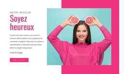 Disposition Du Site Web Pour Aliments Sains