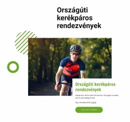 Országúti Kerékpáros Rendezvények Css Sablon Ingyenes Letöltése