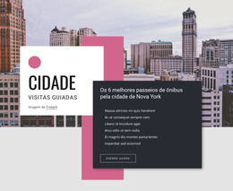 Passeios Turísticos Pela Cidade - Layout Do Site HTML