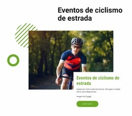 Eventos De Ciclismo De Estrada - Modelo Moderno De Uma Página