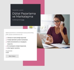 Dijital Pazarlama Ve Markalaşma - Web Sitesi Şablonları