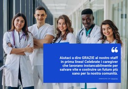 Team Sanitario Modello CSS Gratuito