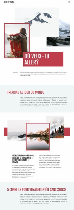 Voyage En Montagne Exteme - Website Creation HTML