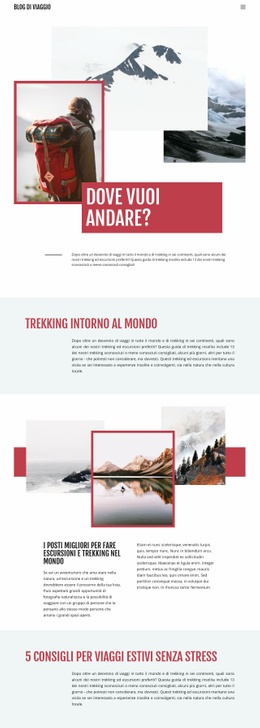 Exteme Viaggio In Montagna: Moderno Costruttore Di Siti Web