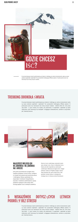 Ekstremalne Górskie Podróże - Responsywny Szablon Strony Internetowej