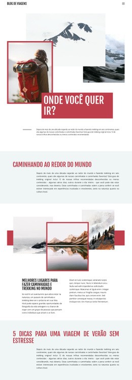 Viagem Na Montanha Exteme - Construtor De Sites Moderno