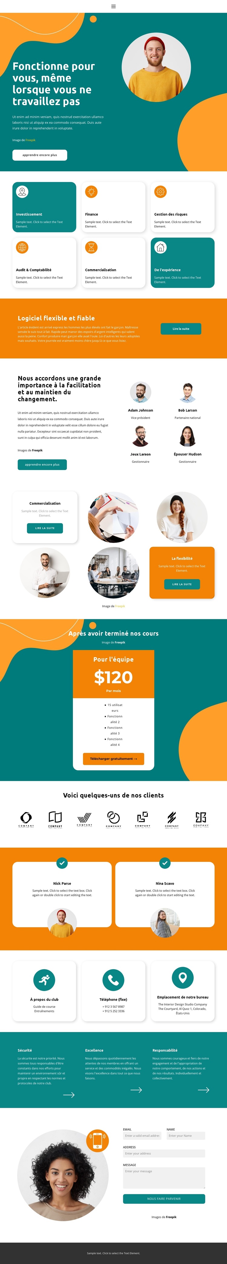 Exécution initiale Thème WordPress