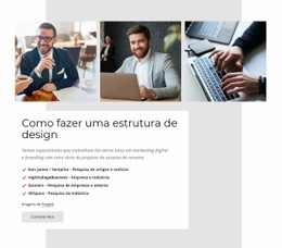 Maquete De Site Mais Criativa Para Empresa De Desenvolvimento Web