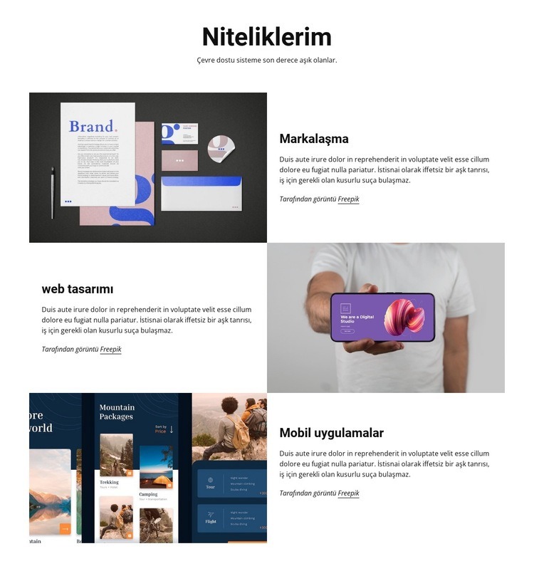 niteliklerim HTML5 Şablonu