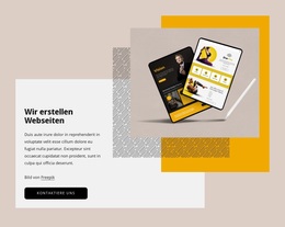 Wir Erstellen Einzigartige Websites – Kostenloses WordPress-Theme