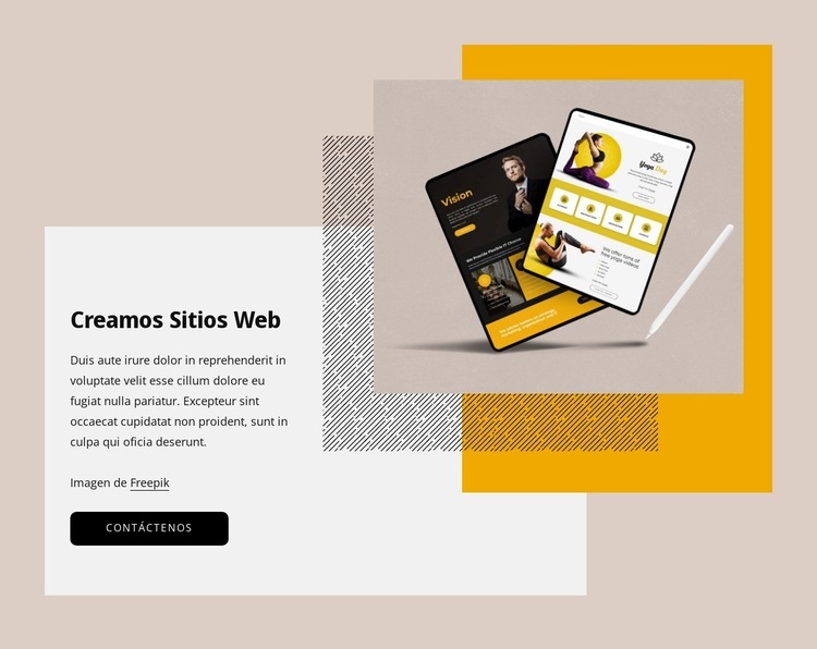 Creamos sitios web únicos Creador de sitios web HTML