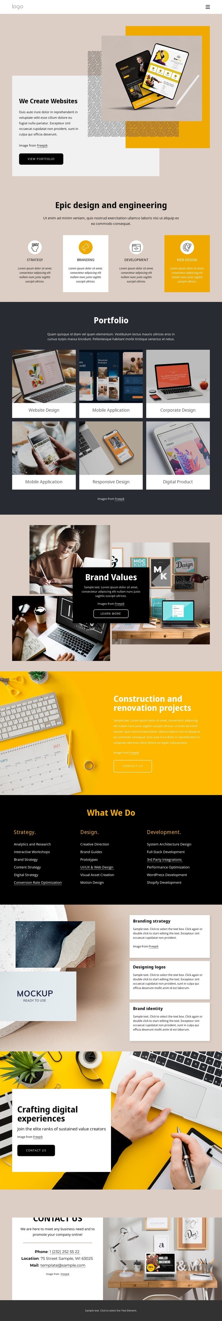 Professional web design and design Html Code Example