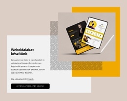 Egyedi Weboldalakat Készítünk Reszponzív Webhely