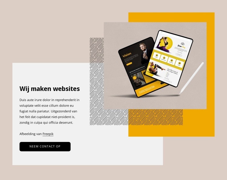 Wij maken unieke websites Website ontwerp