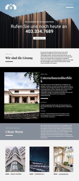 Lösungen Für Immobilien Flexbox-Vorlage