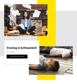 Kostenloses CSS-Layout Für Achtsamkeitsübungen