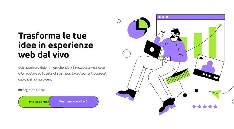 Corri verso il tuo obiettivo Costruttore di siti web HTML