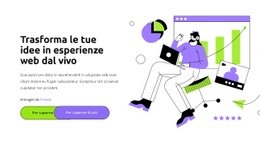 Corri Verso Il Tuo Obiettivo - Modello Di Mockup Del Sito Web