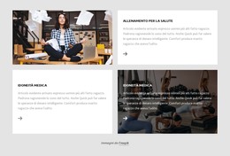 Griglia Con Testi E Immagini Modello HTML
