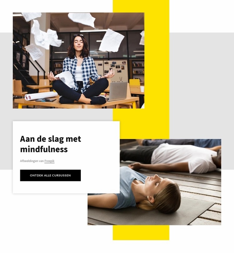 Mindfulness-oefeningen Website Builder-sjablonen