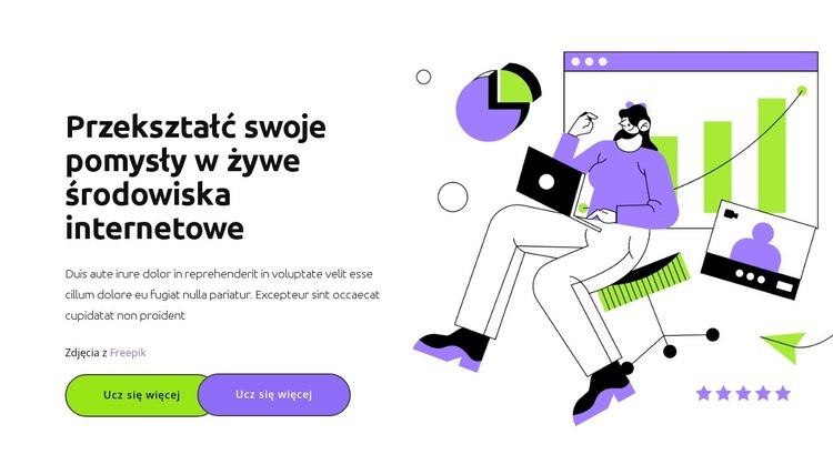 Biegnij po swój cel Szablony do tworzenia witryn internetowych