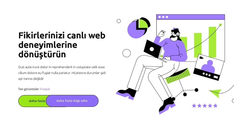 Hedefin için koş HTML Şablonu