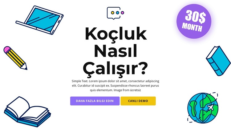 Seviyenizi yükseltin Web Sitesi Şablonu