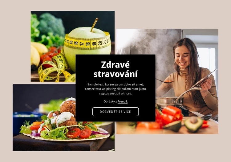 Jíst zdravou stravu Šablona CSS