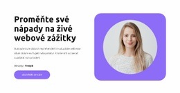 Prémiový Design Webových Stránek Pro Odborník Na Propagaci