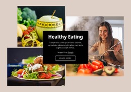 Eating A Healthy Diet - Website Design