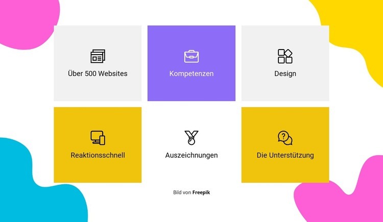 Wir sind Spezialisten für Website Builder-Vorlagen