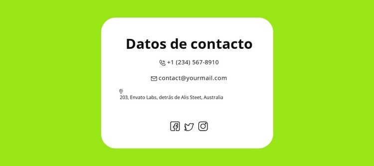 Contactos rápidos Tema de WordPress