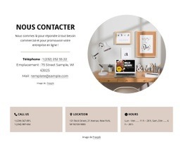 Contactez-Nous Conception - Drag And Drop HTML Builder