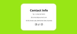 HTML Code For Quick Contacts